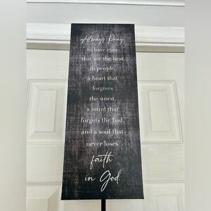 New Interiors by design Decor canvas art Christian inspiration 8x20